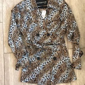 Women’s animal print lightweight coat new with tag